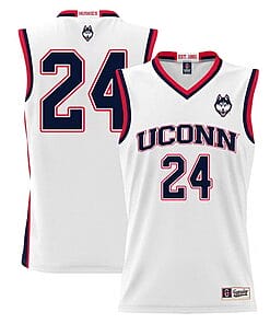 Jordan Hawkins Jersey #24 UConn Huskies College Basketball White