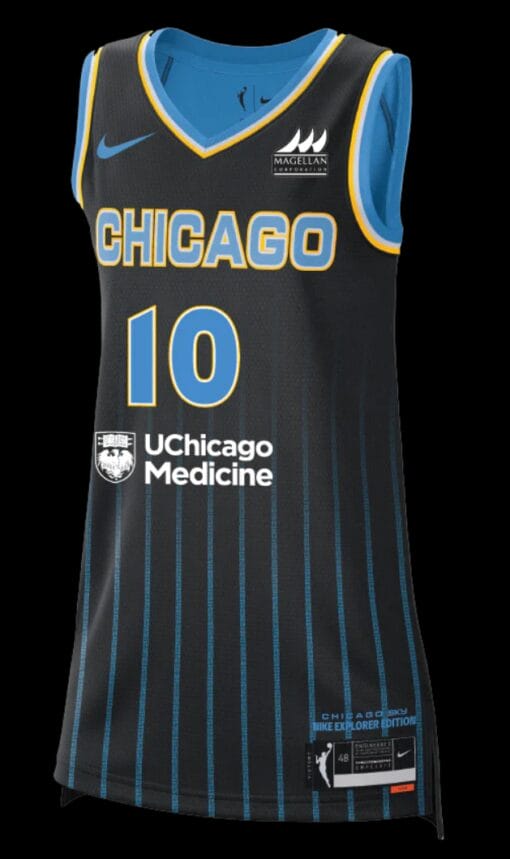 Kamilla Cardoso Jersey #10 Chicago Sky Basketball 2024 WNBA Draft Explorer Edition
