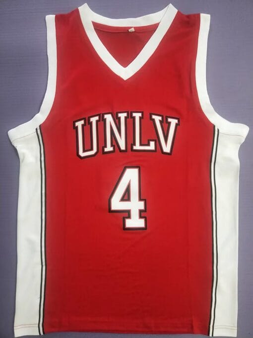 Larry Johnson Jersey #4 Unlv Rebels College Basketball Red