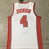 Larry Johnson Jersey #4 Unlv Rebels College Basketball White