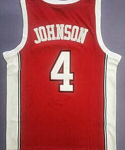 Larry Johnson Jersey #4 Unlv Rebels College Basketball Red