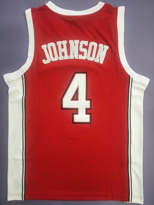 Larry Johnson Jersey #4 Unlv Rebels College Basketball Red
