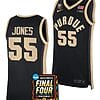 Lance Jones Jersey #55 Purdue Boilermakers 2024 NCAA March Madness Final Four Basketball Black