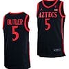 Lamont Butler Jersey #5 San Diego State Aztecs College Basketball Black