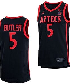 Lamont Butler Jersey #5 San Diego State Aztecs College Basketball Black