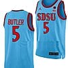 Lamont Butler Jersey #5 San Diego State Aztecs College Basketball Blue Alternate