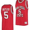 Lamont Butler Jersey #5 San Diego State Aztecs College Basketball Red Retro