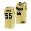Lance Jones Jersey #55 Purdue Boilermakers College Basketball Gold Classic