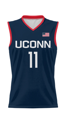 Lou Lopez Senechal Jersey #11 UConn Huskies College Basketball Navy
