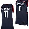 Lou Lopez Senechal Jersey UConn Huskies College Basketball Navy Replica #11