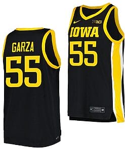 Luka Garza Jersey #55 Iowa Hawkeyes College Basketball Black