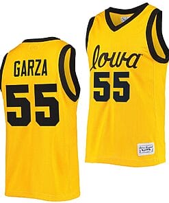 Luka Garza Jersey #55 Iowa Hawkeyes College Basketball Classic Gold
