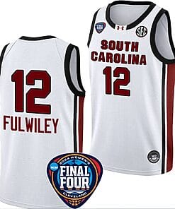 MiLaysia Fulwiley Jersey #12 South Carolina Gamecocks Basketball 2024 NCAA March Madness Final Four White