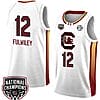 MiLaysia Fulwiley Jersey #12 South Carolina Gamecocks 2024 NCAA Basketball National Champions White Yellow