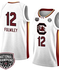 MiLaysia Fulwiley Jersey #12 South Carolina Gamecocks 2024 NCAA Basketball National Champions White Yellow