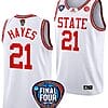 Madison Hayes Jersey #21 NC State Wolfpack Basketball 2024 NCAA March Madness Final Four White