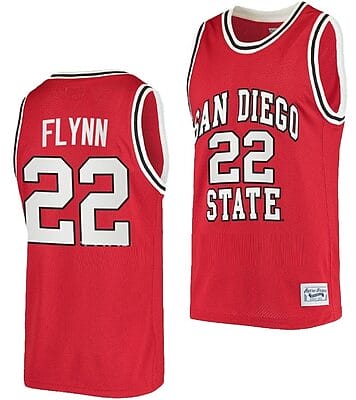 Malachi Flynn Jersey #22 San Diego State Aztecs College Basketball Red Retro 
