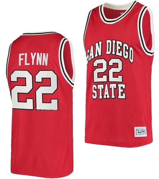 Malachi Flynn Jersey #22 San Diego State Aztecs College Basketball Red Retro