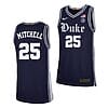 Mark Mitchell Jersey #25 Duke Blue Devils College Basketball Navy