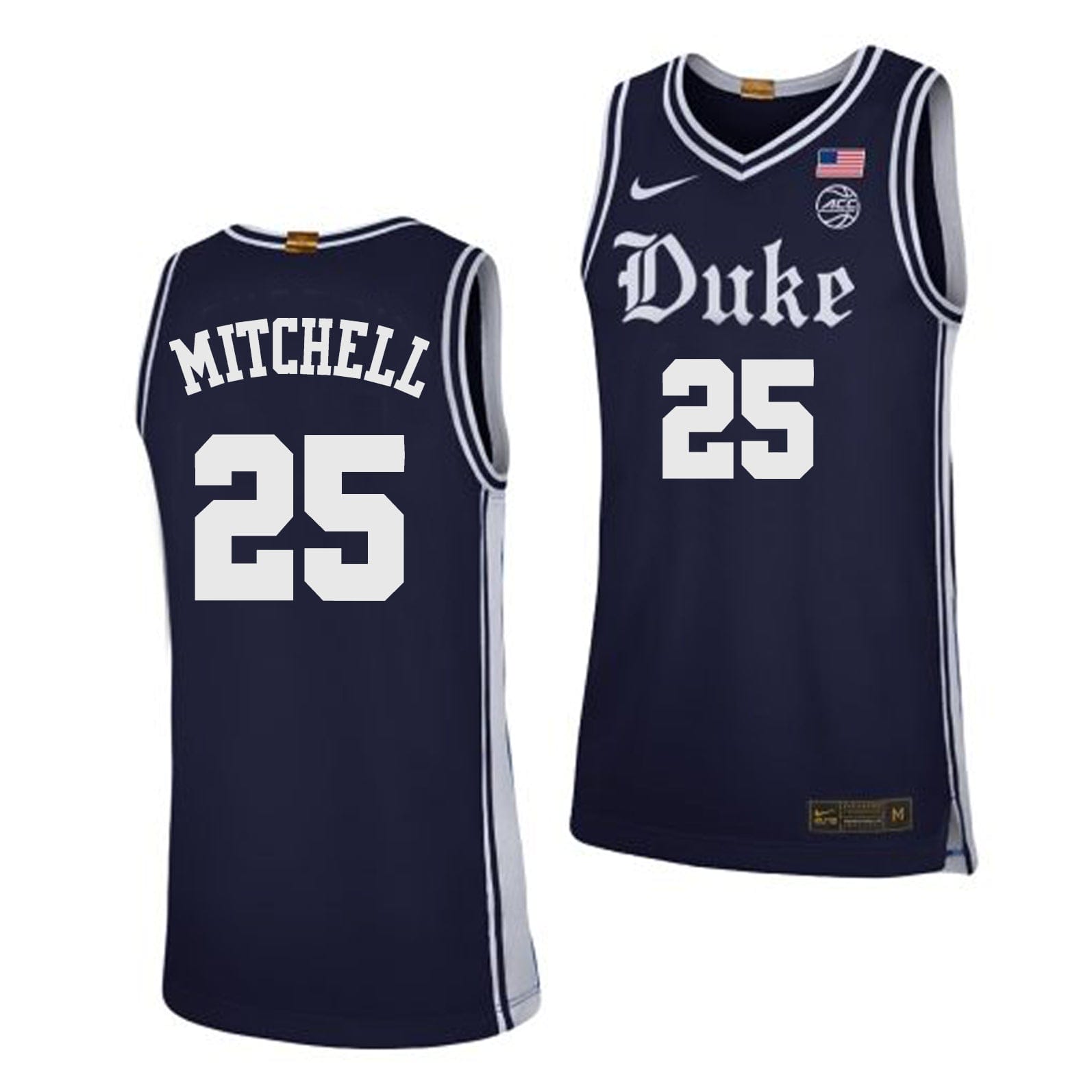 Mark Mitchell Jersey #25 Duke Blue Devils College Basketball Navy