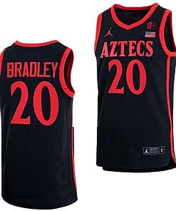 Matt Bradley Jersey #20 San Diego State Aztecs College Basketball Black