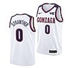 Julian Strawther Jersey #0 Gonzaga Bulldogs College Basketball Jerseys White