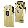 Men's #0 Mason Gillis Jersey Purdue Boilermakers College Basketball Jerseys Gold