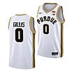 Men's #0 Mason Gillis Jersey Purdue Boilermakers College Basketball Jerseys White