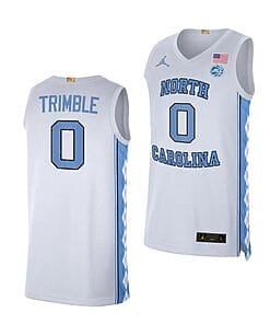 Seth Trimble Jersey #0 North Carolina Tar Heels College Basketball Jerseys White