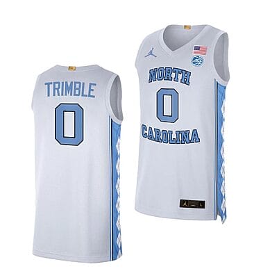 Seth Trimble Jersey #0 North Carolina Tar Heels College Basketball Jerseys White