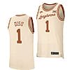 Dylan Disu Jersey #1 Texas Longhorns College Basketball Jerseys Cream