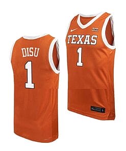 Dylan Disu Jersey #1 Texas Longhorns College Basketball Jerseys Orange