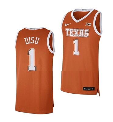 Dylan Disu Jersey #1 Texas Longhorns College Basketball Jerseys Orange Limited