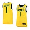 Keyonte George Jersey #1 Baylor Bears College Basketball Jerseys Gold