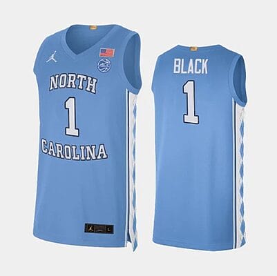 Leaky Black Jersey #1 North Carolina Tar Heels College Basketball Jerseys Blue