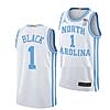 Leaky Black Jersey #1 North Carolina Tar Heels College Basketball Jerseys White Elite