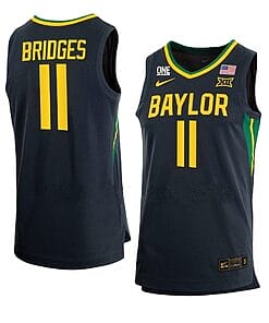 Jalen Bridges Jersey #11 Baylor Bears College Basketball Jerseys Black
