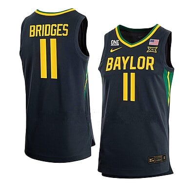 Jalen Bridges Jersey #11 Baylor Bears College Basketball Jerseys Black