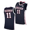 Nolan Hickman Jersey #11 Gonzaga Bulldogs College Basketball Jerseys Navy