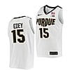 Men's #15 Zach Edey Jersey Purdue Boilermakers College Basketball Jerseys White 2022