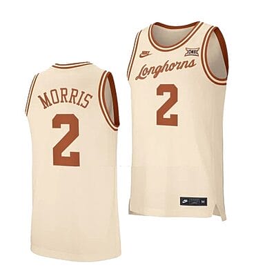 Arterio Morris Jersey #2 Texas Longhorns College Basketball Jerseys Cream