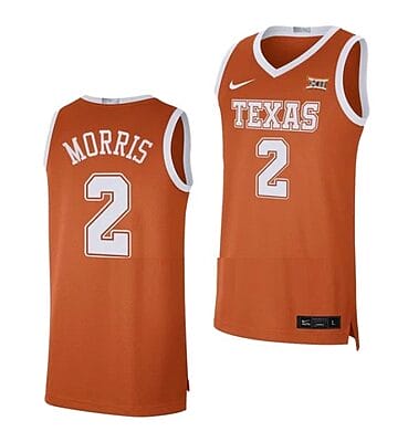Arterio Morris Jersey #2 Texas Longhorns College Basketball Jerseys Orange