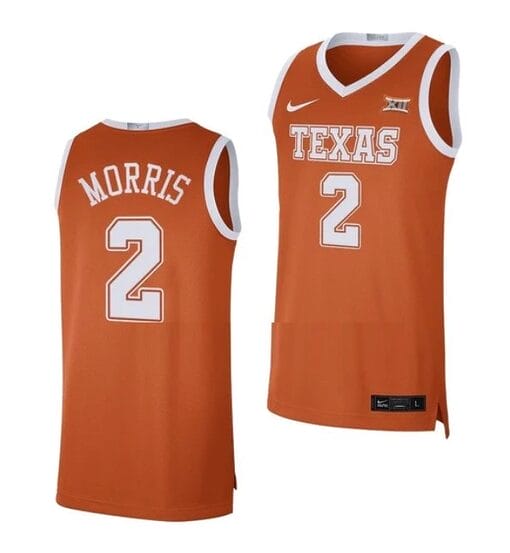 Arterio Morris Jersey #2 Texas Longhorns College Basketball Jerseys Orange