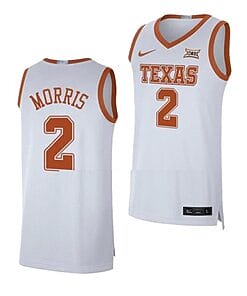Arterio Morris Jersey #2 Texas Longhorns College Basketball Jerseys White