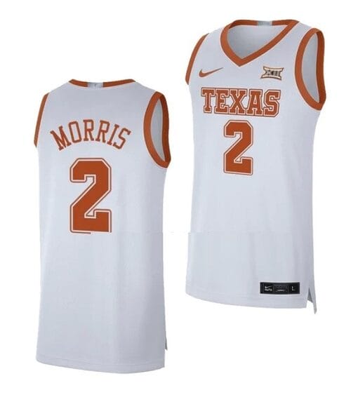 Arterio Morris Jersey #2 Texas Longhorns College Basketball Jerseys White