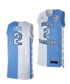 Caleb Love Jersey #2 North Carolina Tar Heels College Basketball Jerseys Blue White