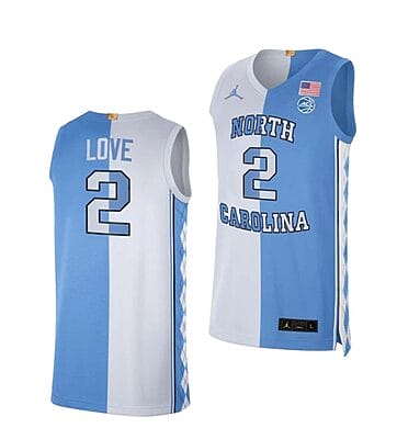 Caleb Love Jersey #2 North Carolina Tar Heels College Basketball Jerseys Blue White
