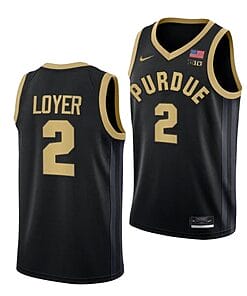 Men's #2 Fletcher Loyer Jersey Purdue Boilermakers College Basketball Jerseys Black