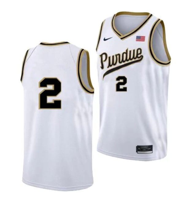 Men's #2 Fletcher Loyer Jersey Purdue Boilermakers College Basketball Jerseys Rick Mount Throwback No Name