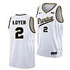 Men's #2 Fletcher Loyer Jersey Purdue Boilermakers College Basketball Jerseys Rick Mount Throwback with Name